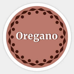 Oregano label Sticker